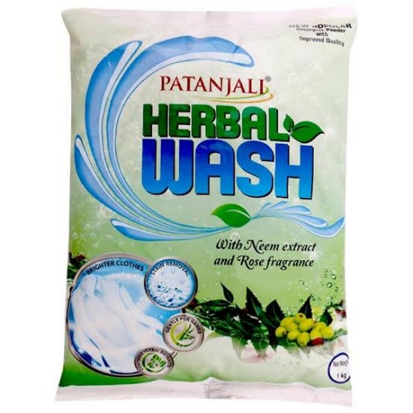 Patanjali Herbal Wash Detergent - Neem-Rose, 1kg