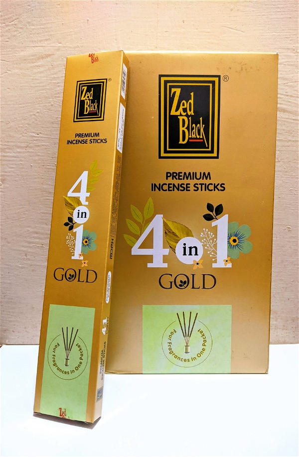 Dhup Zed Black 4in1 Gold (Agarbatti) - Small