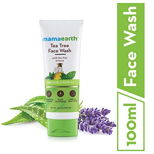 Mamaearth Tea Tree Facewash - For acne & pimples, 80ml