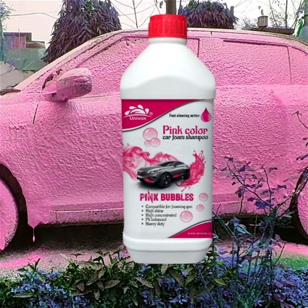 uniwax- pink foam car wash