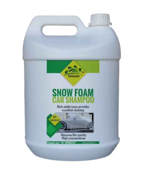 uniwax -snow foam shampoo - 5kg, white