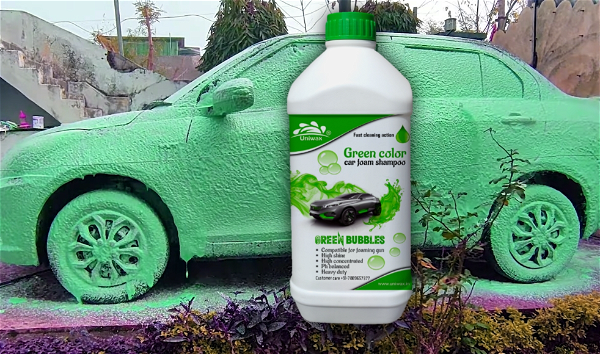 UNIWAX Uniwax color foam wash with wax - 1kg, green
