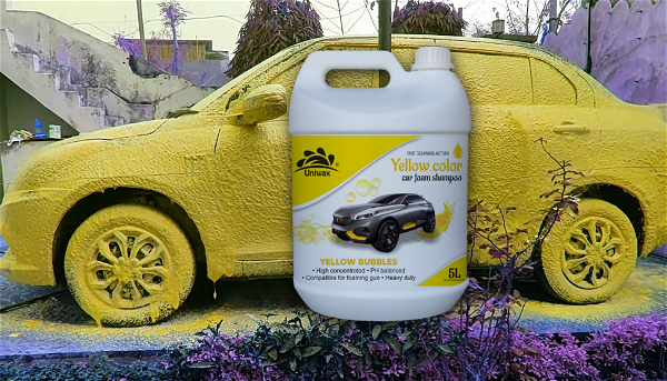 UNIWAX Uniwax color foam wash with wax - 5kg, YELLOW