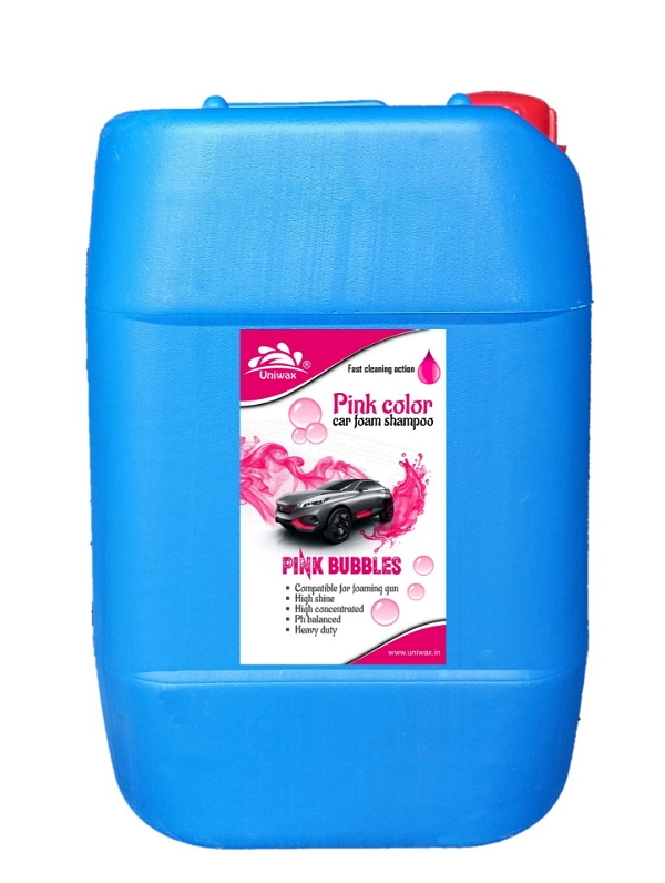 uniwax pink colour foam shampoo - 20 liter, pink