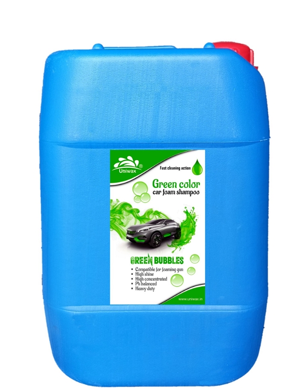 uniwax green colour foam shampoo - 20 liter, green