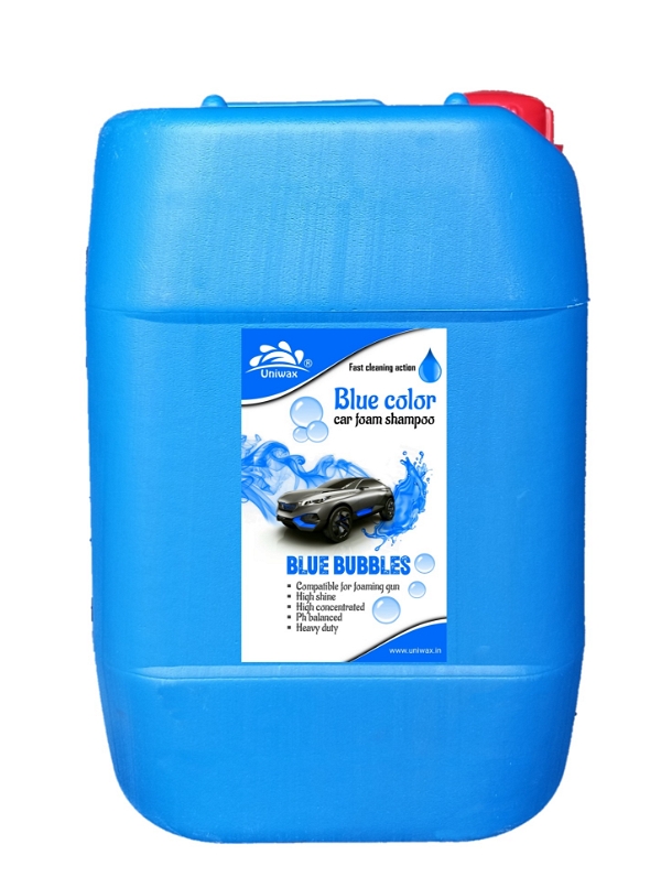 uniwax colour foam shampoo - 20 liter, blue