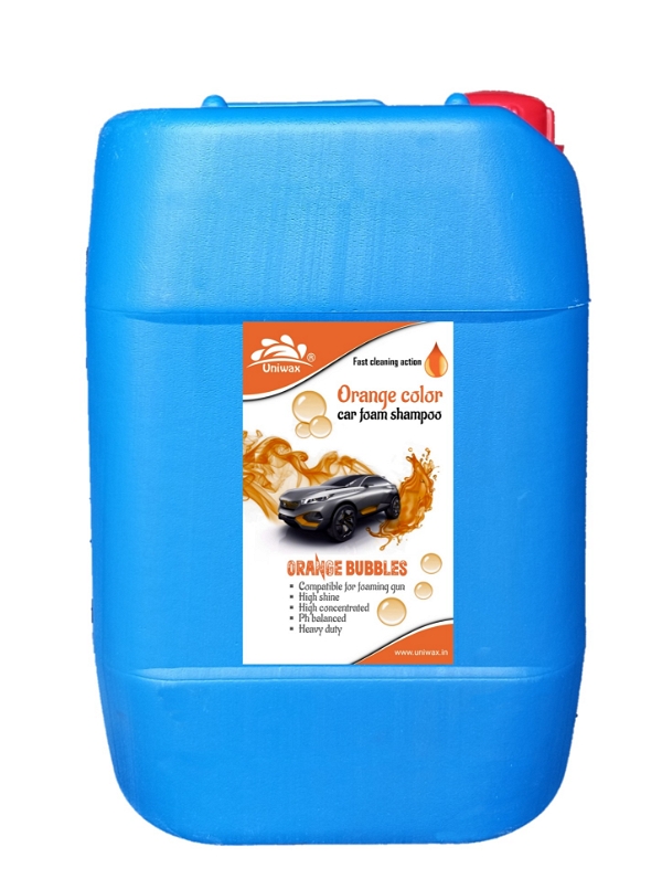 uniwax colour foam shampoo - 20 liter, orange