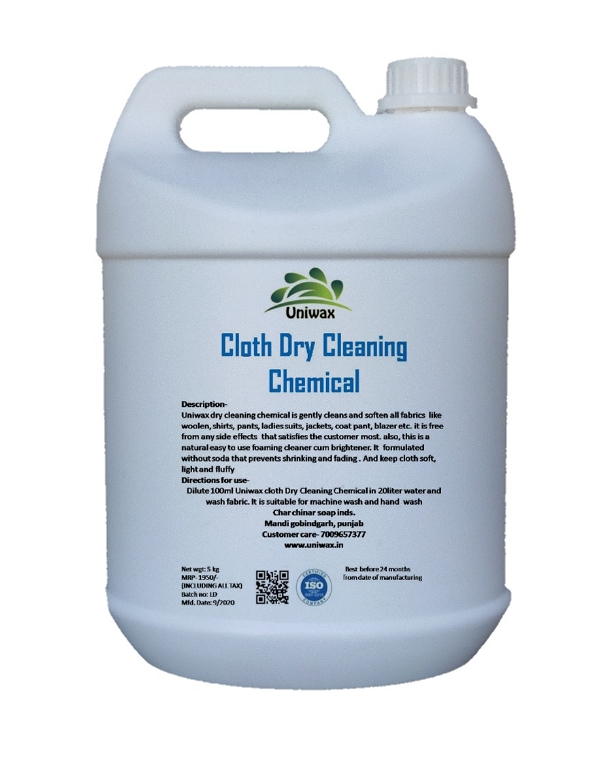 uniwax cloth dry cleaning chemical concentrate - 5kg