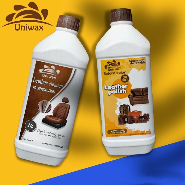 uniwax leather cleaner and leather polish - 1-1 kg each