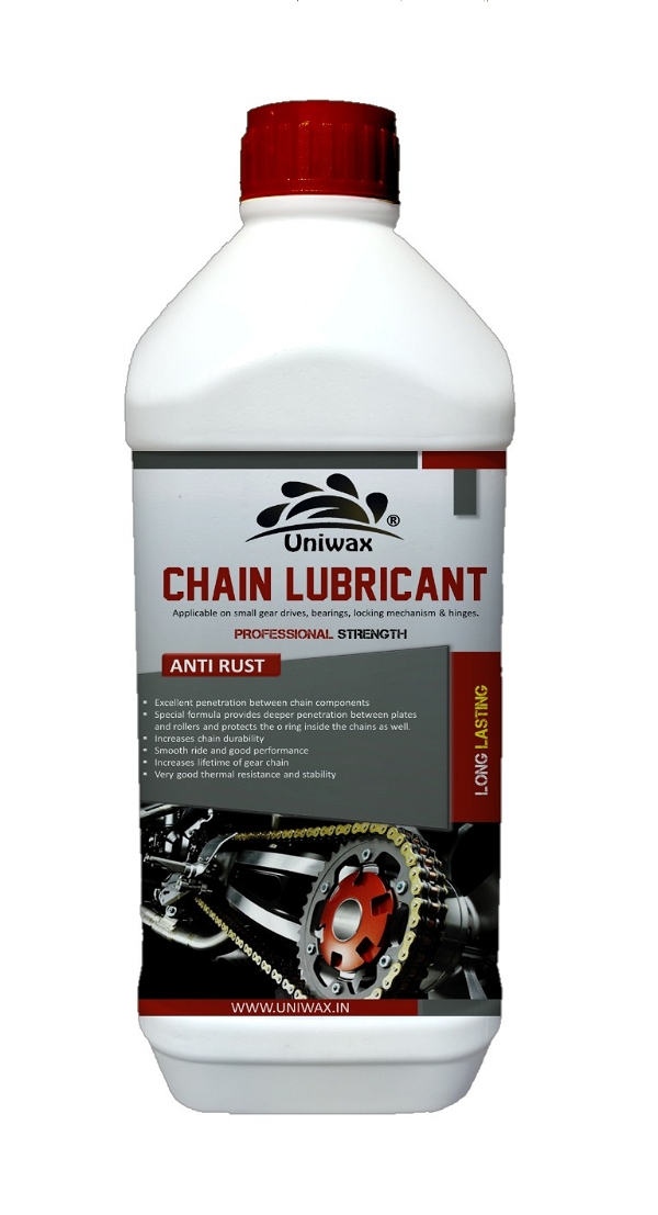 UNIWAX Chain lubricant / Anti rust Spray & Chain Cleaner Spray/ Prevent Chain breakage - 1 liter