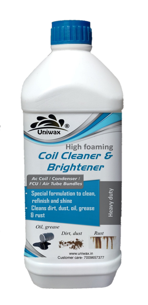 uniwax coil cleaner / High Foam AC Coil Cleaner  | Cleans dirt, dust, oil, grease  & rust - 1liter
