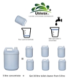 Toilet cleaner concentrate 5 liter makes 20 liter U6 - 5kg