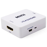 Generic Mini Converter 1080P VGA to HDMI Adapter VGA2HDMI Converter Connector With Audio for PC Laptop to HDTV Projector