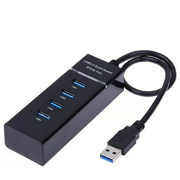 Terabyte USB Hub 4 Ports USB 3.0 SuperSpeed Portable with Switches B2B