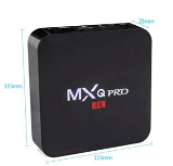 MXQ PRO 4K Amlogic S905 Quad Core 64Bit Android TV Box 5.1 OS KODI Jarvis H.265 HDMI 2.0 WIFI 2G RAM 16G ROM Media Streaming Device  (Black)