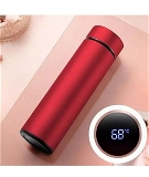 AEC Smart LED Active Temperature Display Indicator Insulated Stainless Steel Hot & Cold Flask Bottle (Red, 500ml)