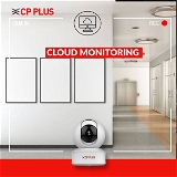 CP PLUS 2MP Full HD Smart Wi-fi CCTV Home Security Camera | 360° with Pan Tilt | 2Way Talk | Cloud Monitor | Motion Detect | Night Vision | Supports SD Card (Upto 128 GB), Alexa & Ok Google | CP-E21A