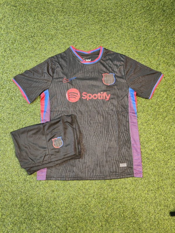 FC Barcelona 24/25 Away Black Kit With short  - XXL