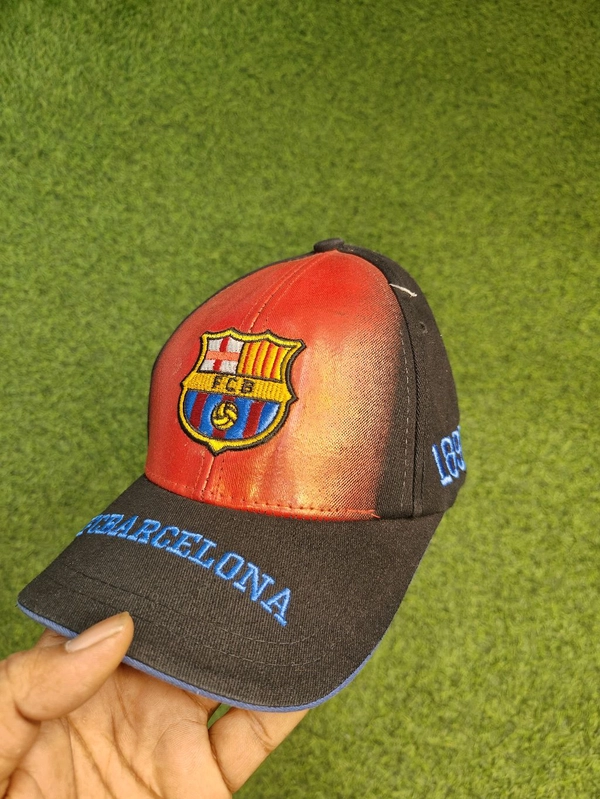 Barcelona Red And Black Colour Cap