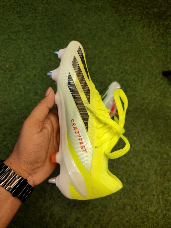 CrazyFast Orange Color Metal Changer Boot - 7.5