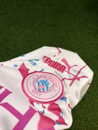 Manchester City White And Pink Colour Fan Edition Set  - XL