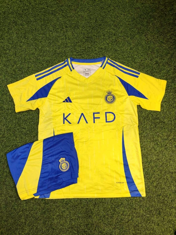 Al Nassr Home Yellow Colour Fan Edition Set  - S