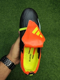 Predator Black And Red Color Foldover Tranning Boot - 7.5