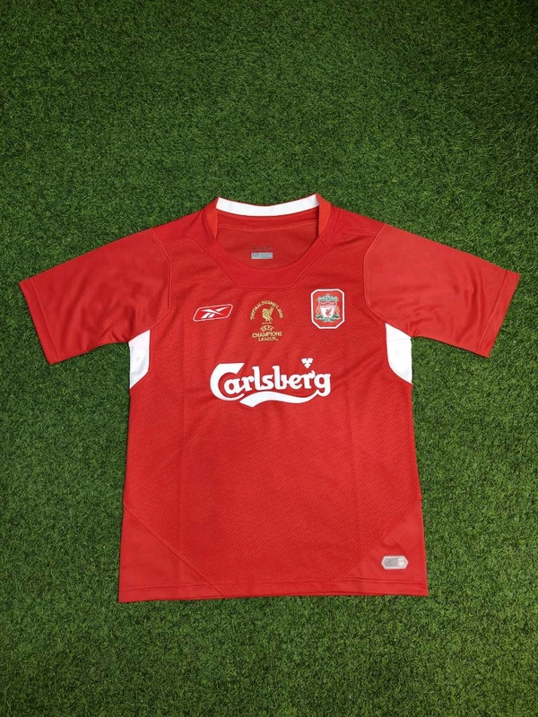 Retro Liverpool 2005 Home Half Sleeve  - XXL