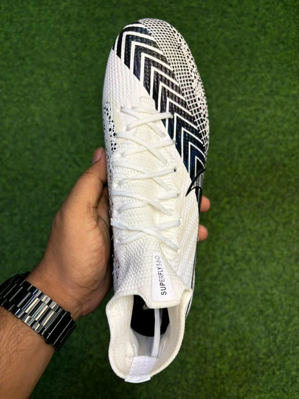 Mercurial Vapor 13 Elite MDS White And Black Colour High Ankle With Less - 6