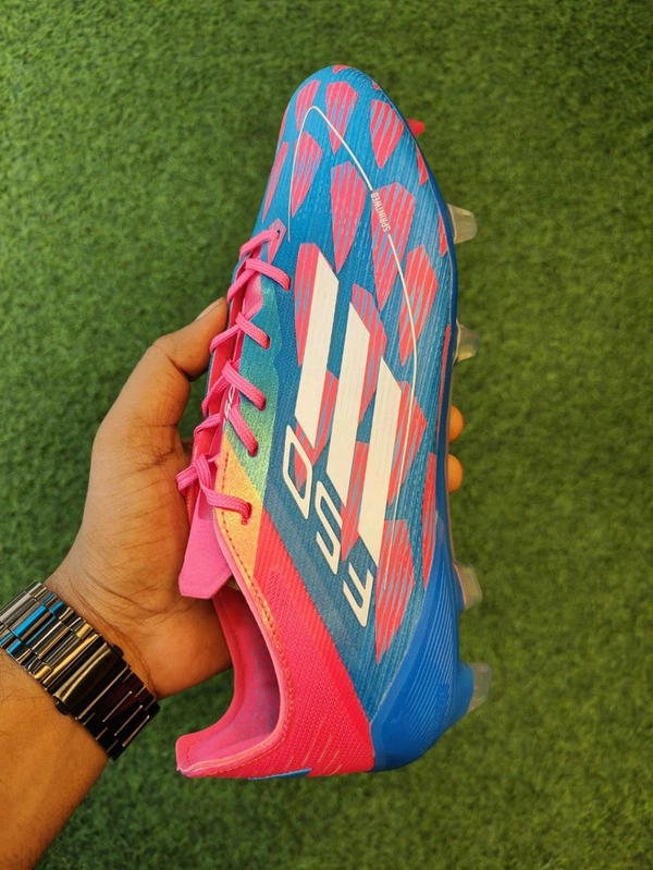 F50 Elite Multi Ground Pink And Blue Colour With Less - 6