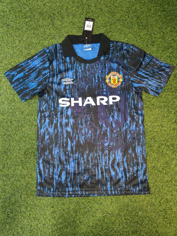 Retro Manchester United 1992-93 Away Kit Half Sleeve  - M