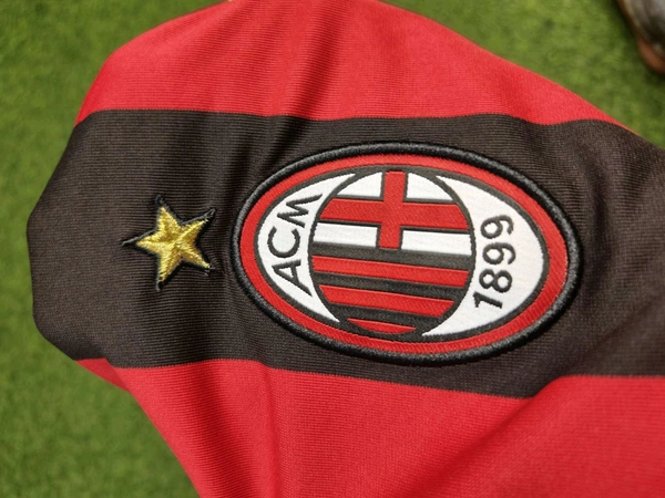 Retro Ac Milan 2006-07 Home Long Sleeve Jersey - S