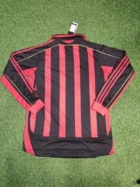 Retro Ac Milan 2006-07 Home Long Sleeve Jersey - S