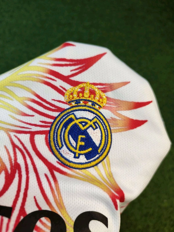 Madrid White Rainbow Dragon Jersey With Short - XL