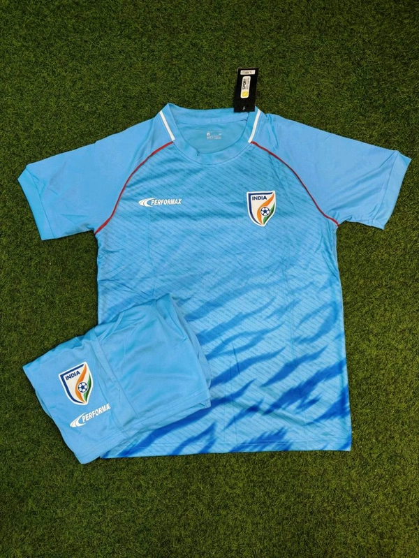 India Football 24/25 Home Jersey With Short  - L