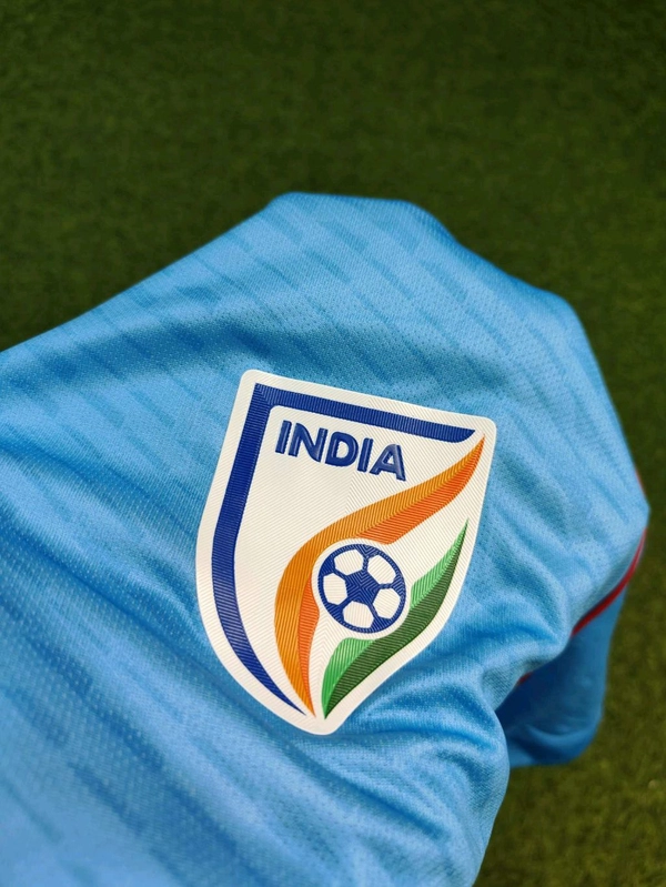 India Football 24/25 Home Jersey With Short  - L