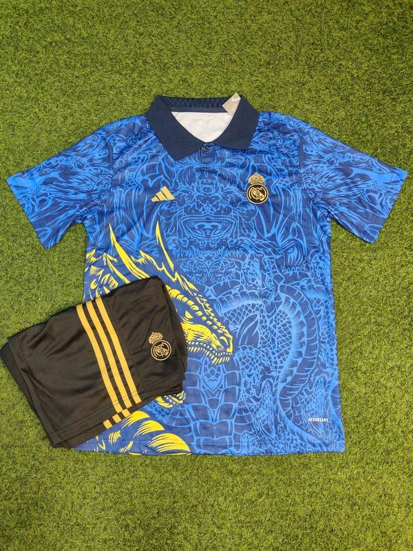 Madrid 24/25 Blue Dragon Kit Jersey With Short - L