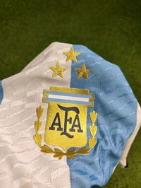 Argentina 2022 World Cup Home Jersey Player Edition 3 Star - L