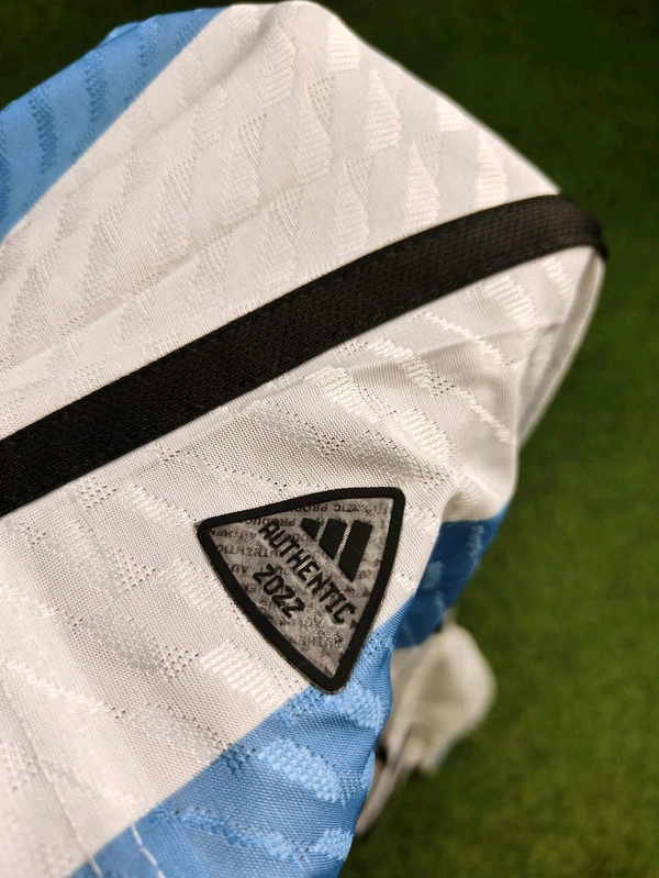 Argentina 2022 World Cup Home Jersey Player Edition 3 Star - L