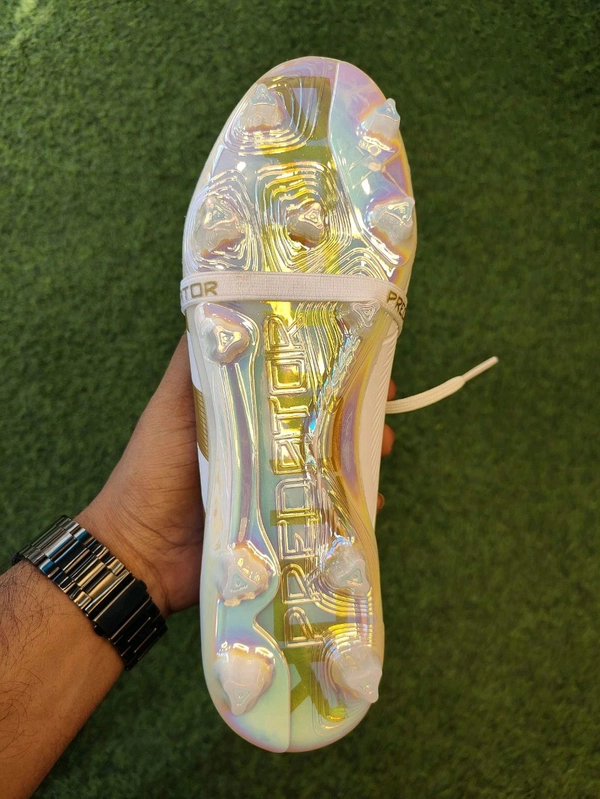 Predator Foldover Elite White And Gold Colour - 6.5
