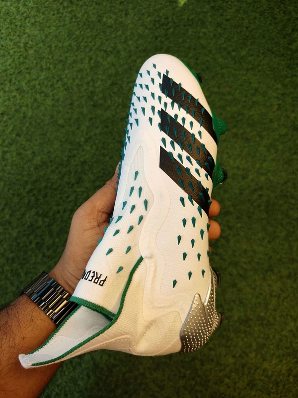 Predator Freak High-Top Without Lace White And Green - 6.5