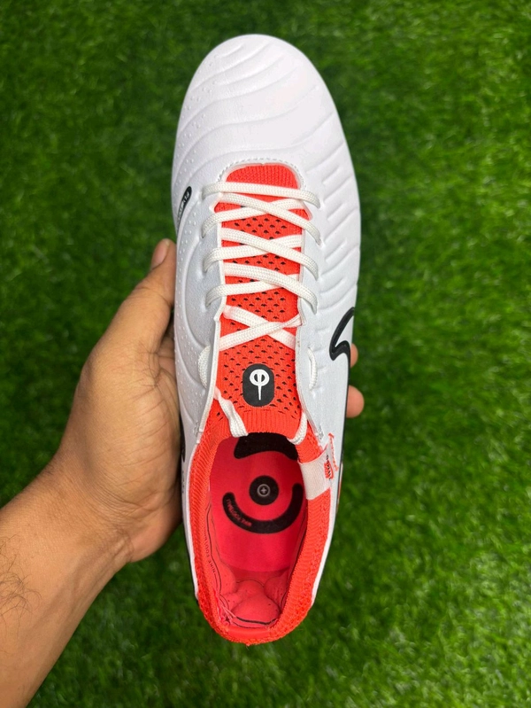 Teimpo Legend 9 Elite White Red Colour With Lace  - 7.5