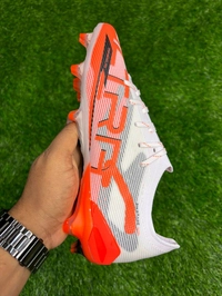 Ultra Ultimate White And Orange FG With Lace  - 7.5