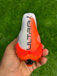 Ultra Ultimate White And Orange FG With Lace  - 7.5