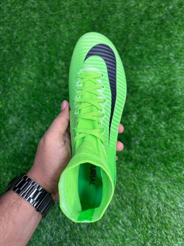 Mercurial Superfly 5 Green Top Ankle FG  - 7.5