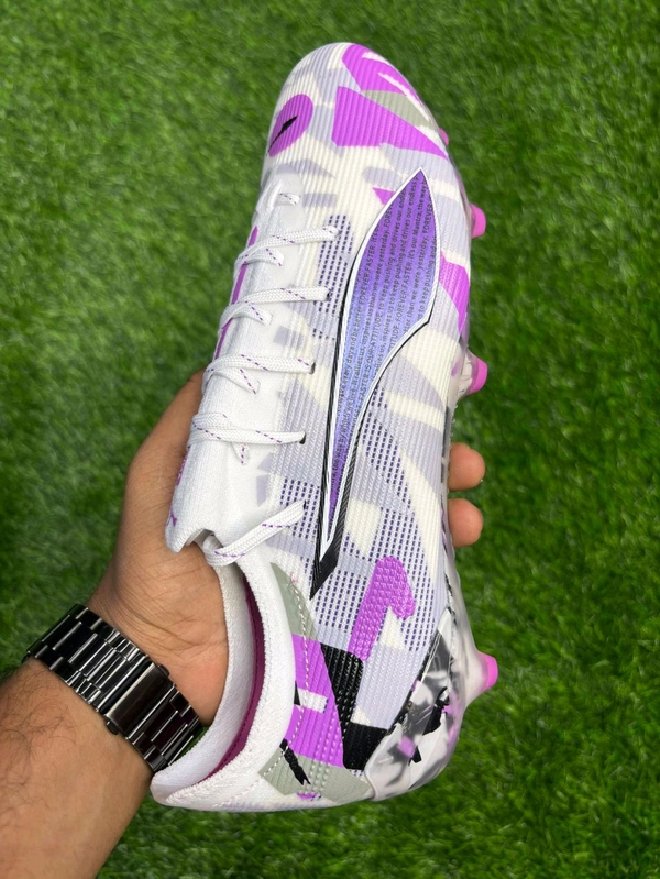 Ultra White And Purple With Lace - 9