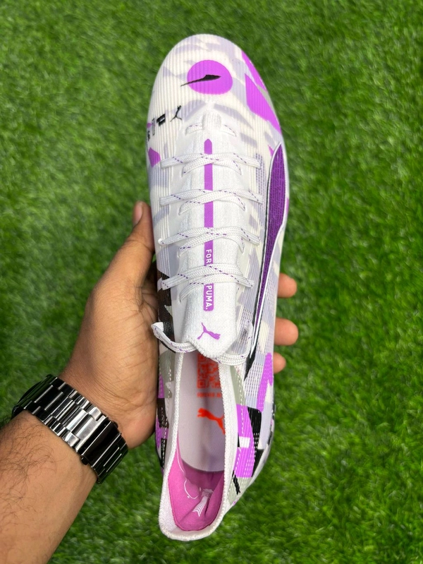 Ultra White And Purple With Lace - 9