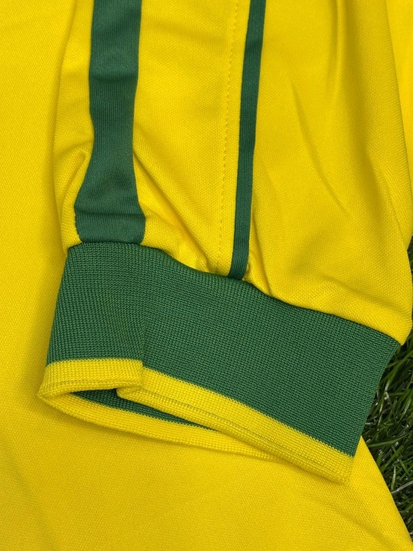 Retro Brazil 1998 World Cup Jersey Full Sleeve  - M