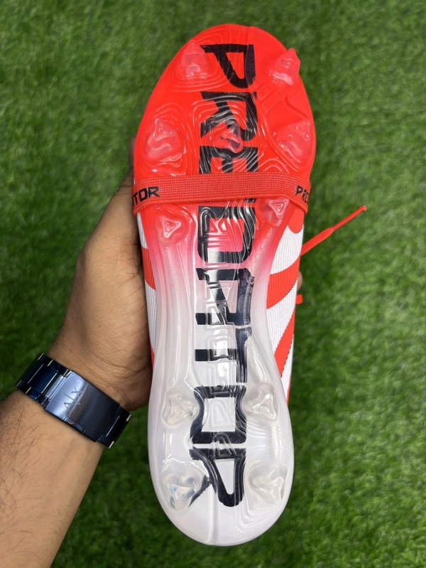 Predator Foldover Elite Red Colour With Lace FG - 6