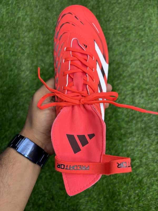 Predator Foldover Elite Red Colour With Lace FG - 6
